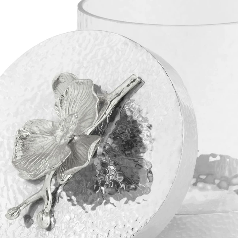 White Orchid Canisters