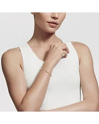 18K Yellow Gold Cablespira® Bracelet with Black Onyx & Diamonds