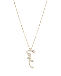 Nadri Cirque Pave Love Pendant Necklace