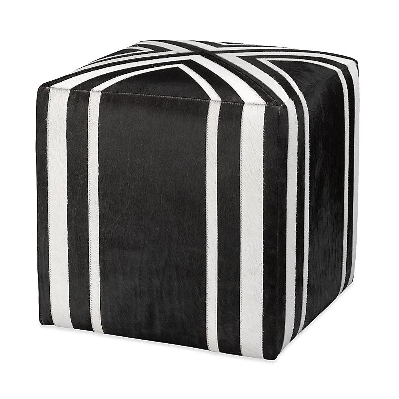 Jamie Young Nantucket Criss Cross Hide Ottoman