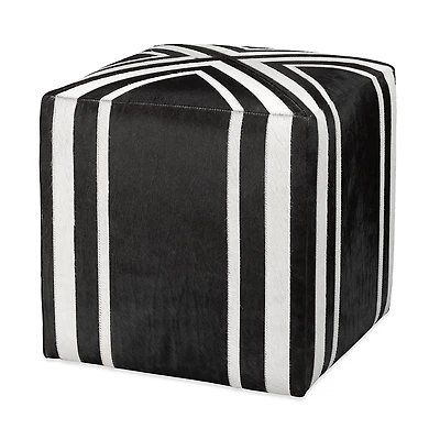 Jamie Young Nantucket Criss Cross Hide Ottoman