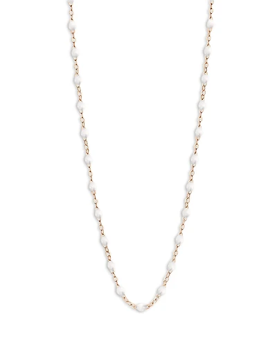 Gigi Clozeau 18K Rose Gold Classic Gigi Resin Bead Collar Necklace, 16.5