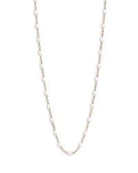 Gigi Clozeau 18K Rose Gold Classic Gigi Resin Bead Collar Necklace, 16.5