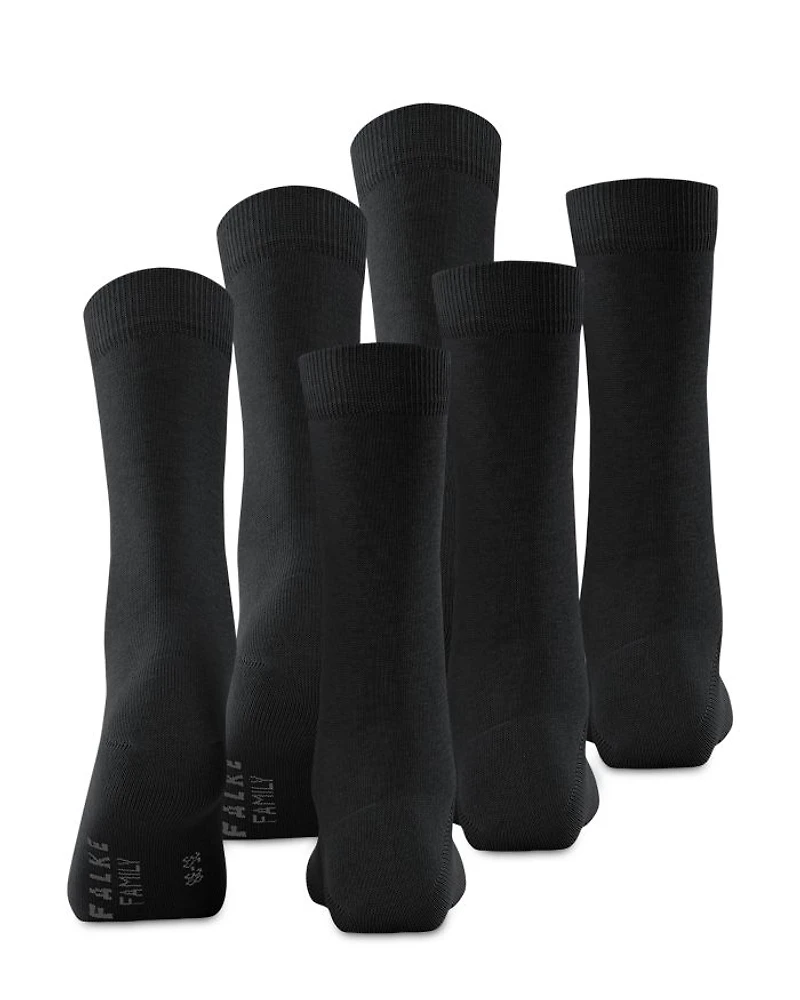 Family Sustainable Cotton Socks, Set of 3