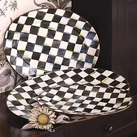 Courtly Check® Enamel Small Oval Platter