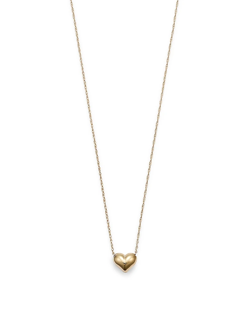 Bloomingdale's Fine Collection Puffed Heart Necklace