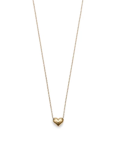 Bloomingdale's Fine Collection Puffed Heart Necklace