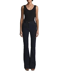 Violet Ribbed Tank Top