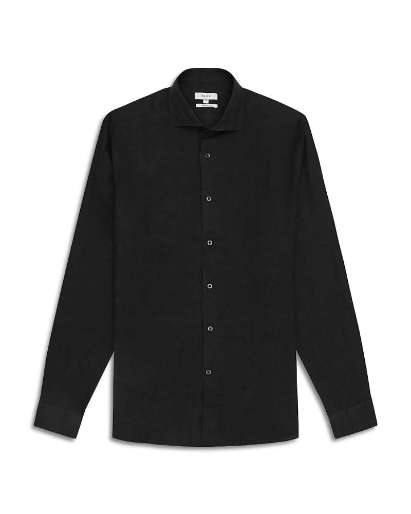 Ruban Long Sleeve Linen Shirt
