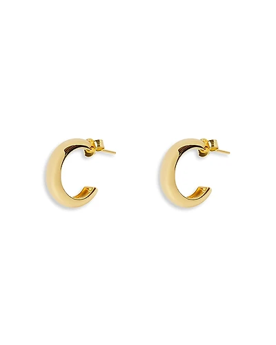 Argento Vivo C Hoop Earrings