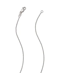Diamond Bezel Set Pendant Necklace in 14K White Gold, .25-.50 tcw