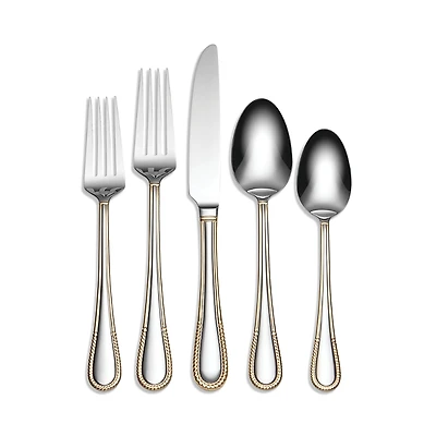 Calista Partial Gold 42-Piece Everyday Flatware Set - Exclusive