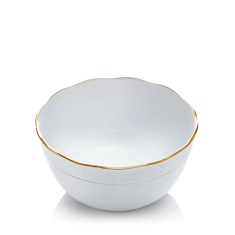 Herend Golden Edge White Round Bowl