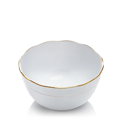 Herend Golden Edge White Round Bowl