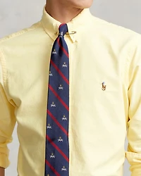 Classic Fit Long Sleeve Cotton Oxford Button Down Shirt