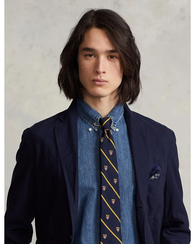 Classic Fit Long Sleeve Denim Cotton Button Down Shirt