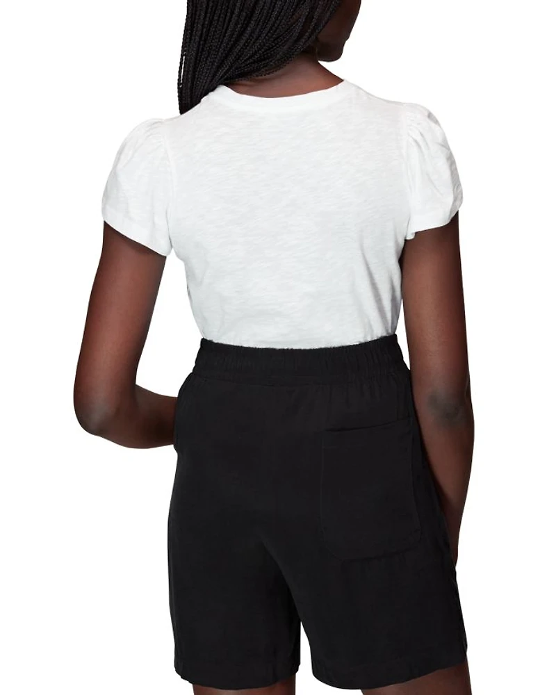 Flutter Sleeve Cotton Tee