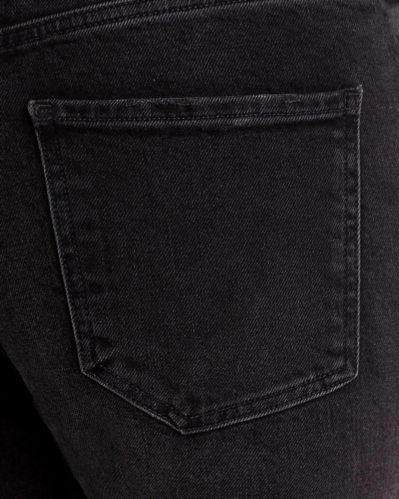 Riley High Rise Cropped Straight Jeans Panoramic
