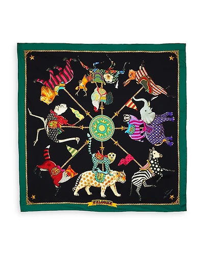 Echo Animal Menagerie Silk Square Scarf