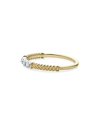18K White & Yellow Gold Signature Caviar Diamond Stacking Rings