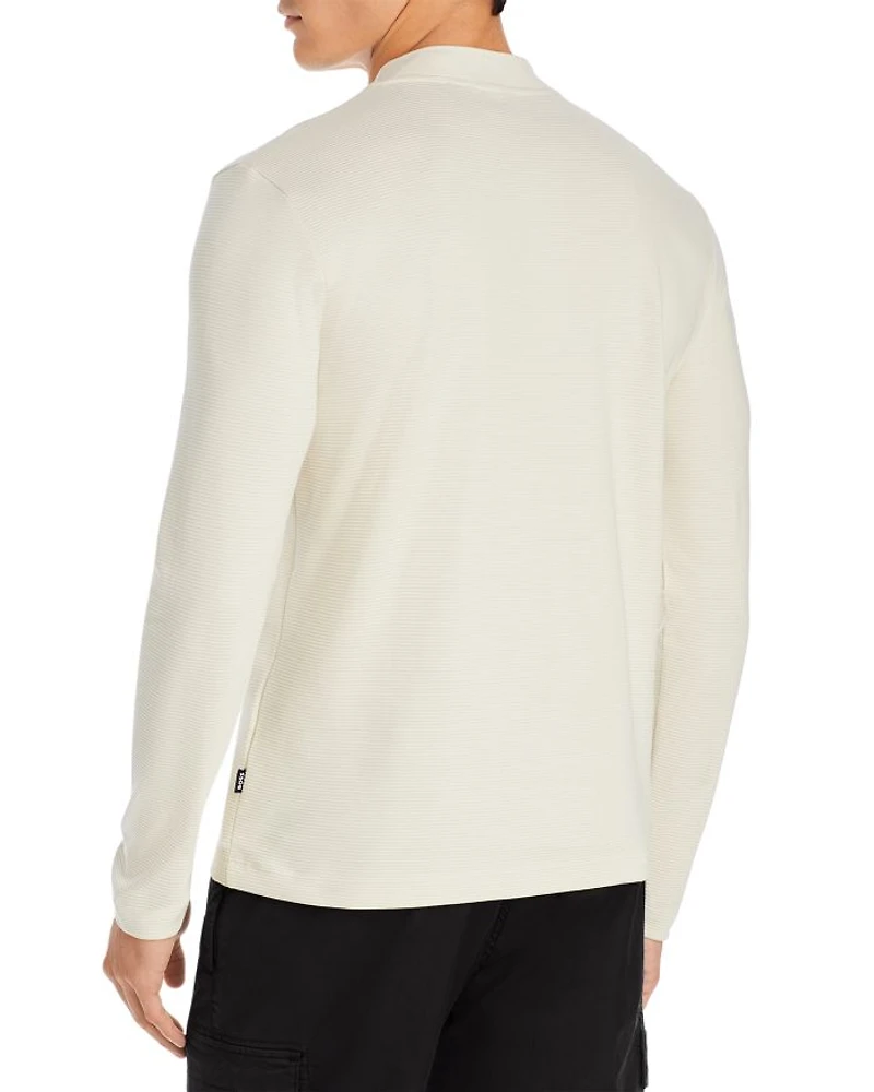 Slim Fit Ribbed Henley