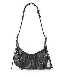 Le Cagole Xs Shoulder Bag Metallized with Leopard Print