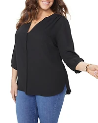 Pintuck-Back Blouse