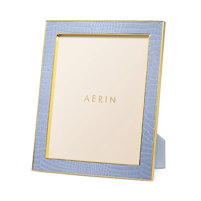 Aerin Classic Croc Leather Frame, 8 x 10