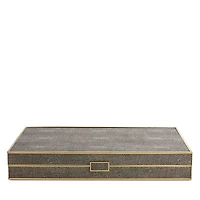 Aerin Faux Shagreen Backgammon Set