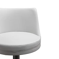 Reagan Performance Faux Leather Adjustable Stool
