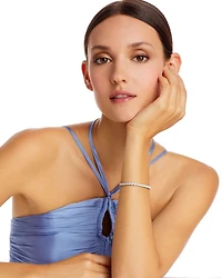 Diamond Butterfly Cluster Tennis Bracelet in 14K White Gold, 2.0 tcw