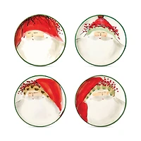 Old St. Nick Assorted Canape Plates, Set of 4