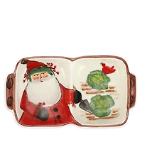 Vietri Old St. Nick Two Part Server