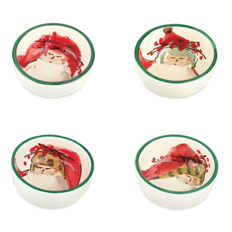 Old St. Nick Assorted Condiment Bowls, Set of 4
