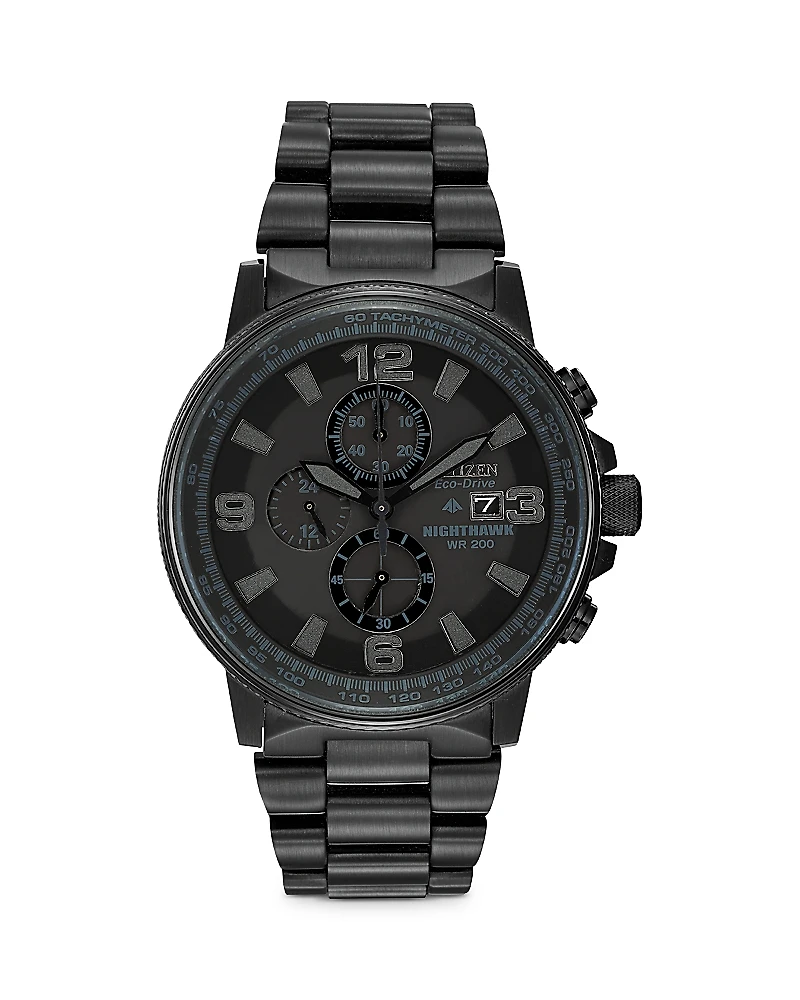Citizen Eco-Drive Blackout Nighthawk Chronograph, 42mm