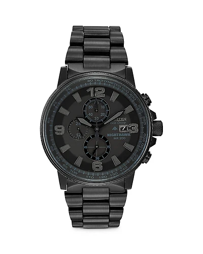 Citizen Eco-Drive Blackout Nighthawk Chronograph, 42mm