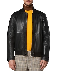Andrew Marc MacNeil Leather Bomber Jacket