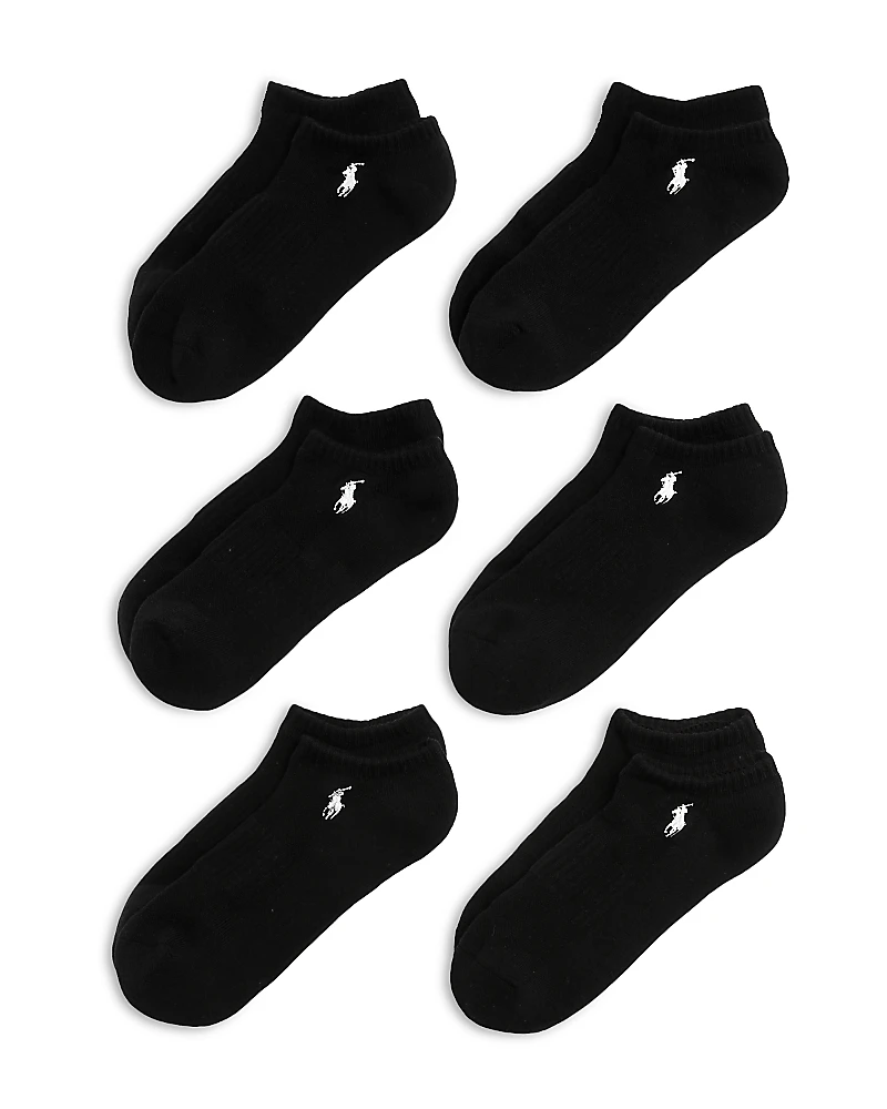 Polo Ralph Lauren Cotton Blend Performance Low Cut Socks, Pack of 6