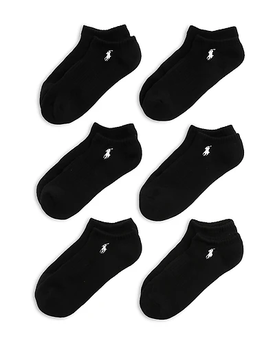 Polo Ralph Lauren Cotton Blend Performance Low Cut Socks, Pack of 6