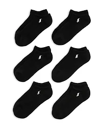 Polo Ralph Lauren Cotton Blend Performance Low Cut Socks, Pack of 6
