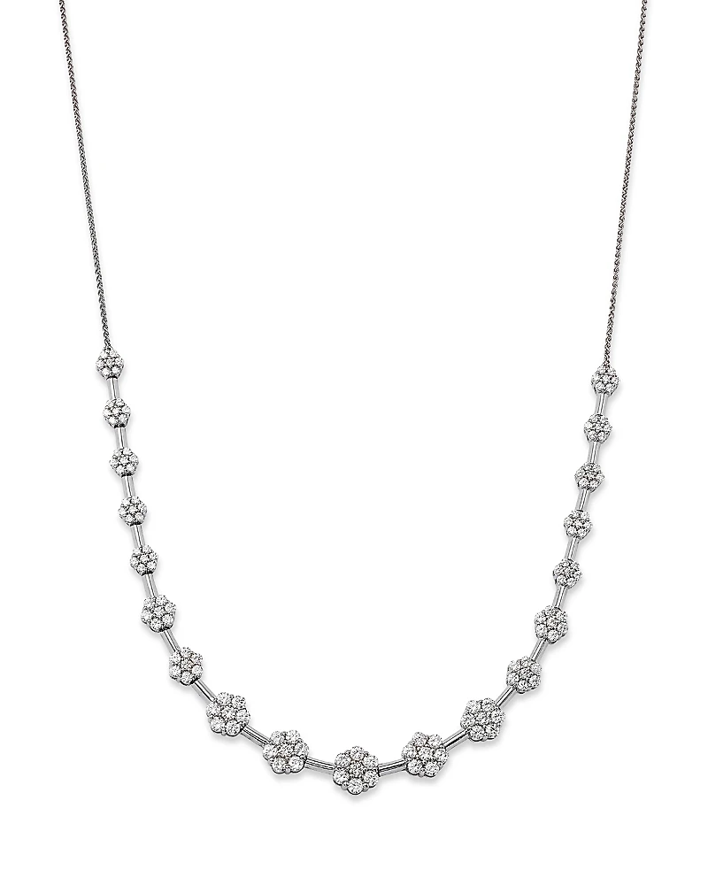 Bloomingdale's Fine Collection Diamond Cluster Necklace