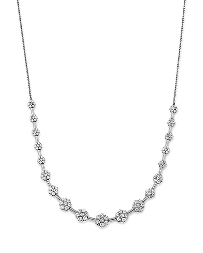 Bloomingdale's Fine Collection Diamond Cluster Necklace