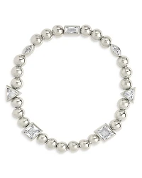 Sterling Forever Amaris Charm Beaded Stretch Bracelet