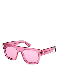 Tom Ford Fausto Geometric Sunglasses, 53mm
