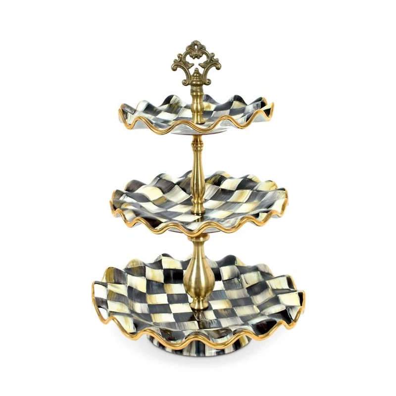 Courtly Check Three-Tier Sweet Stand