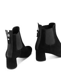 Women's Lisette Almond Toe Mid Heel Stretch Booties