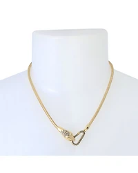 Snake Head Strand Necklace, 16.5"