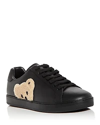 Palm Angels Men's New Teddy Bear Lace Up Tennis Sneakers