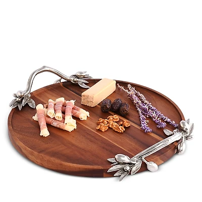 Vagabond House Olive Acacia Serving Tray, Round