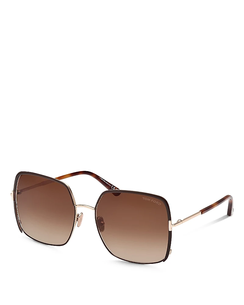Tom Ford Raphaela Butterfly Sunglasses, 60mm